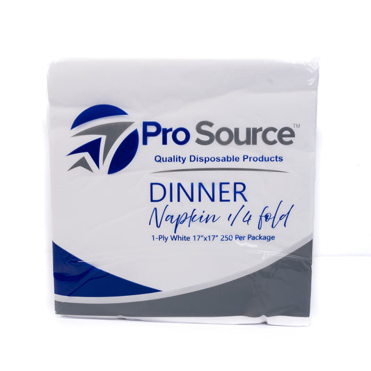 ProSource Dinner Napkin 1/4 Fold 17X17 1 Ply(3000)