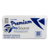 Pro Source Premium Dinner Napkin 1/8 Fold White 2 Ply 15in x 17in