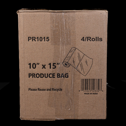 Produce Plastic Bag 10 X 15 4/Rolls Clear