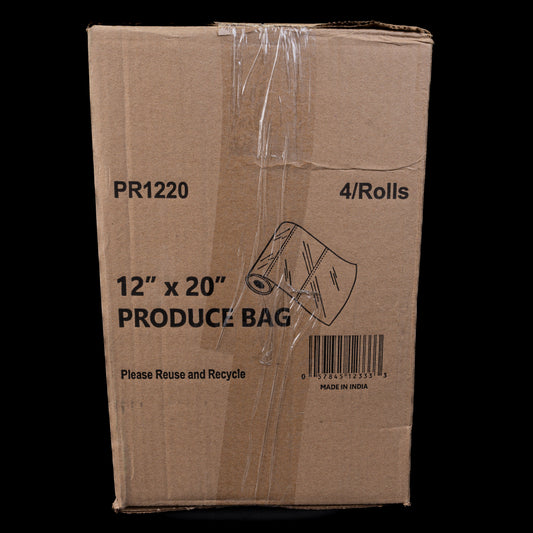 Produce Plastic Bag 12X20 4/Rolls Clear