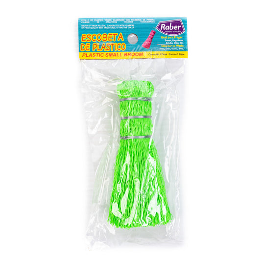 Raber Plastic Small Broom Escobetilla de Plastico