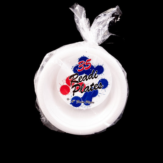 Readi White Foam Plates 6" Plates 12X35 Pastel