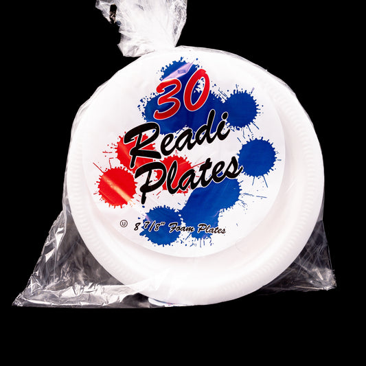 Readi White Foam Plates 8 8/7" Plates 24X30