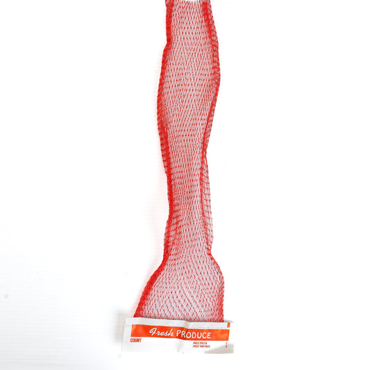 Red Fresh Produce Mesh Bag (Redes Rojas Con Etiqueta)