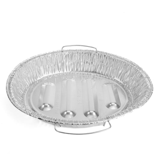 Roaster King Oval Aluminum Foil Pan with Handles(Charola Alum Ovalada Con Orejas)
