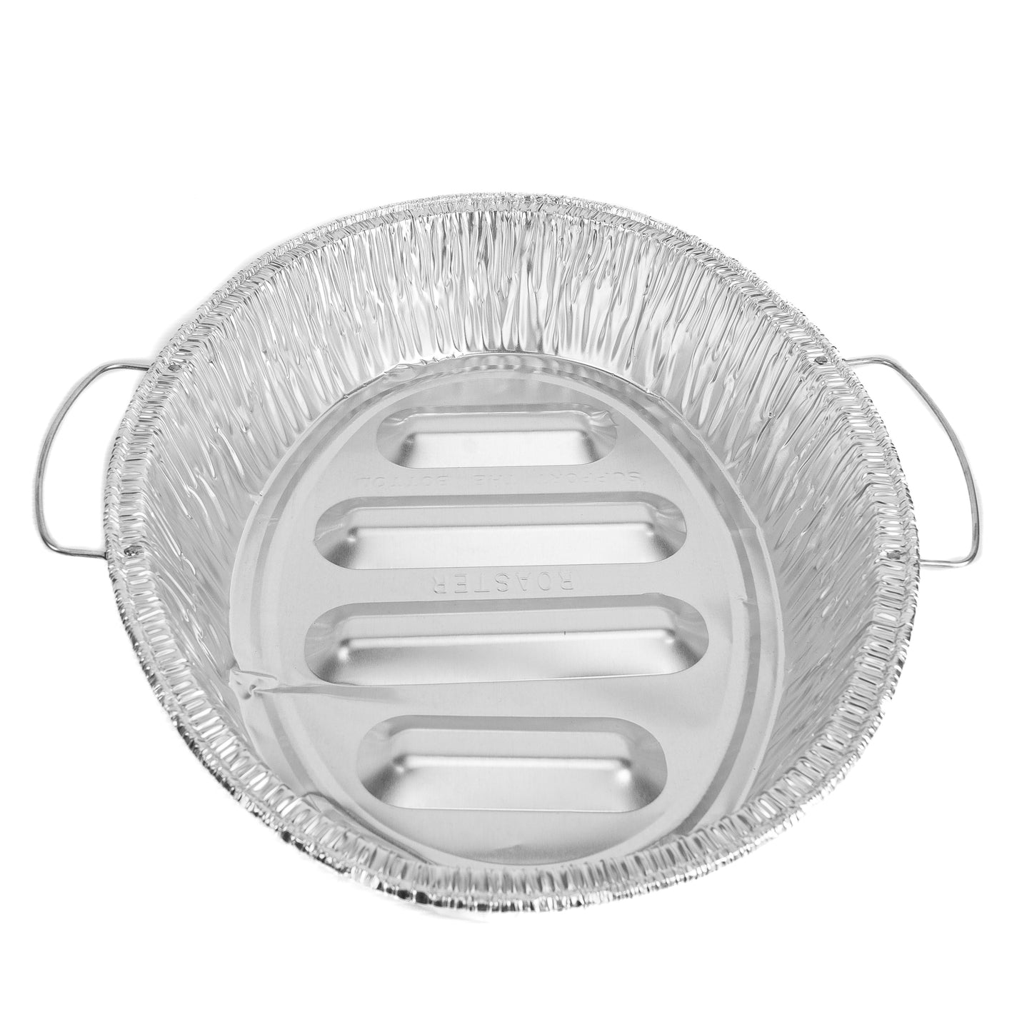 Roaster King Oval Aluminum Foil Pan with Handles(Charola Alum Ovalada Con Orejas)