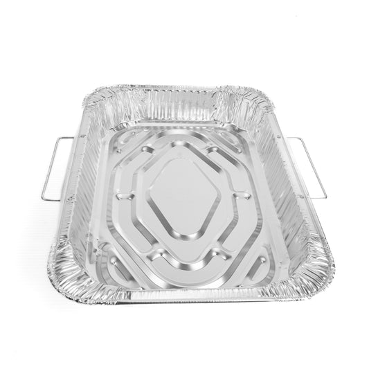 Roaster King Rectangular Aluminum Foil Pan With Handles (Rectangular Con Orejas)