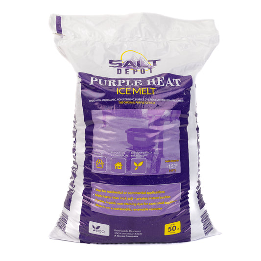 Salt Depot Purple Heat Ice Melt Bag 50Lbs