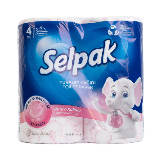 Selpak Toilet Paper Powder Scented 12/4 Rolls