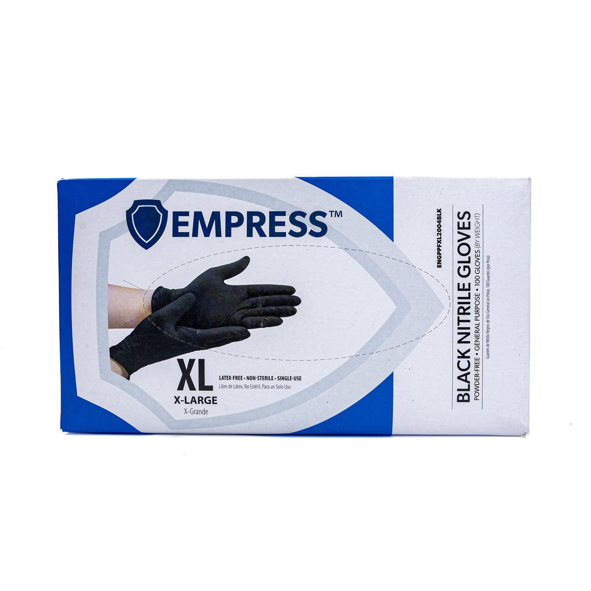 Empress Black Nitrile Gloves Xtra Large 10/100 CT