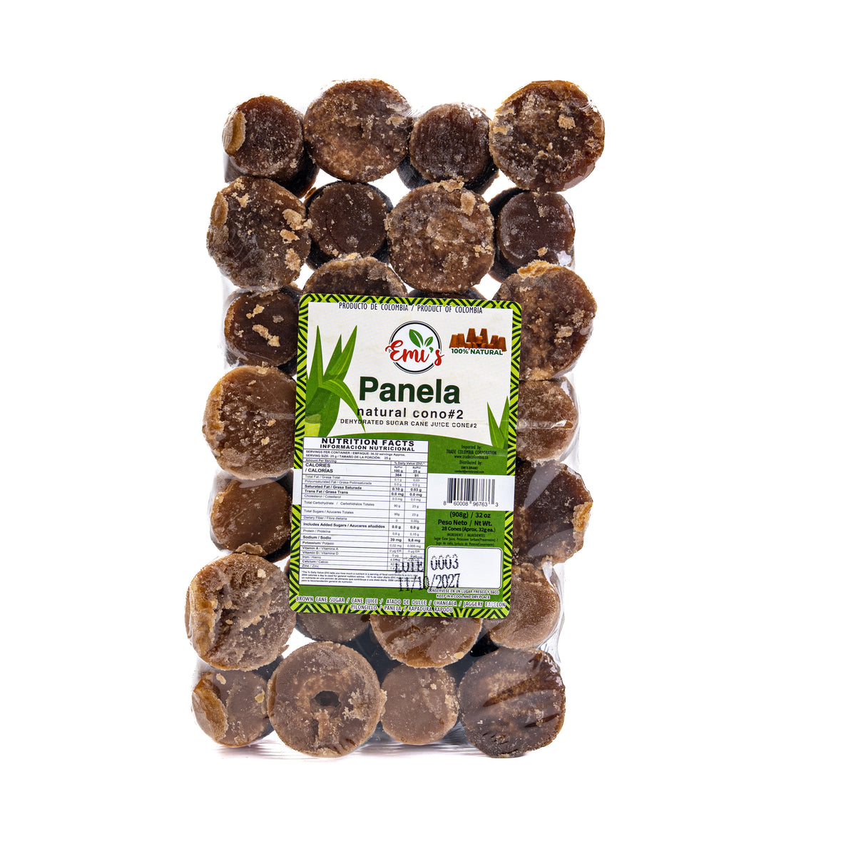 Brown Sugar Cane Piloncillo Chico (Empacado) 24 LBS