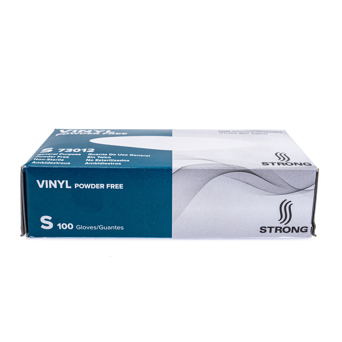 Strong White Vinyl Powder Free Gloves Small 10/100 CT