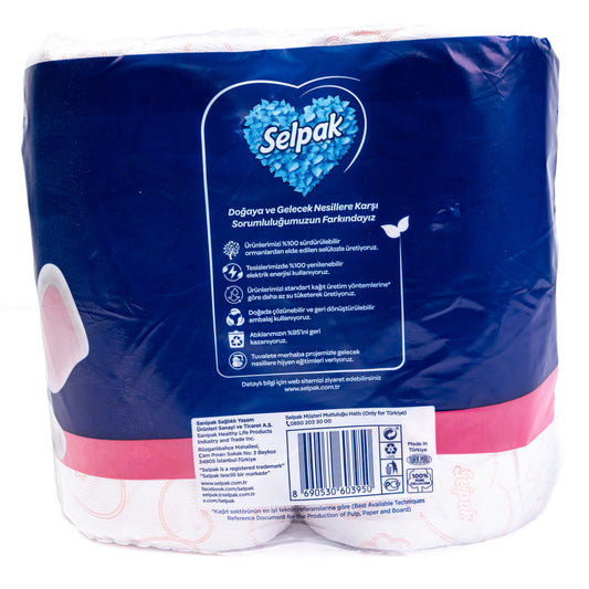 Selpak Toilet Paper Powder Scented 4/12 RLS