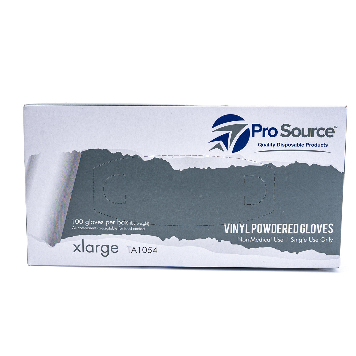 Pro Source Vinyl Powdered Gloves Extra Large 10/100 CT