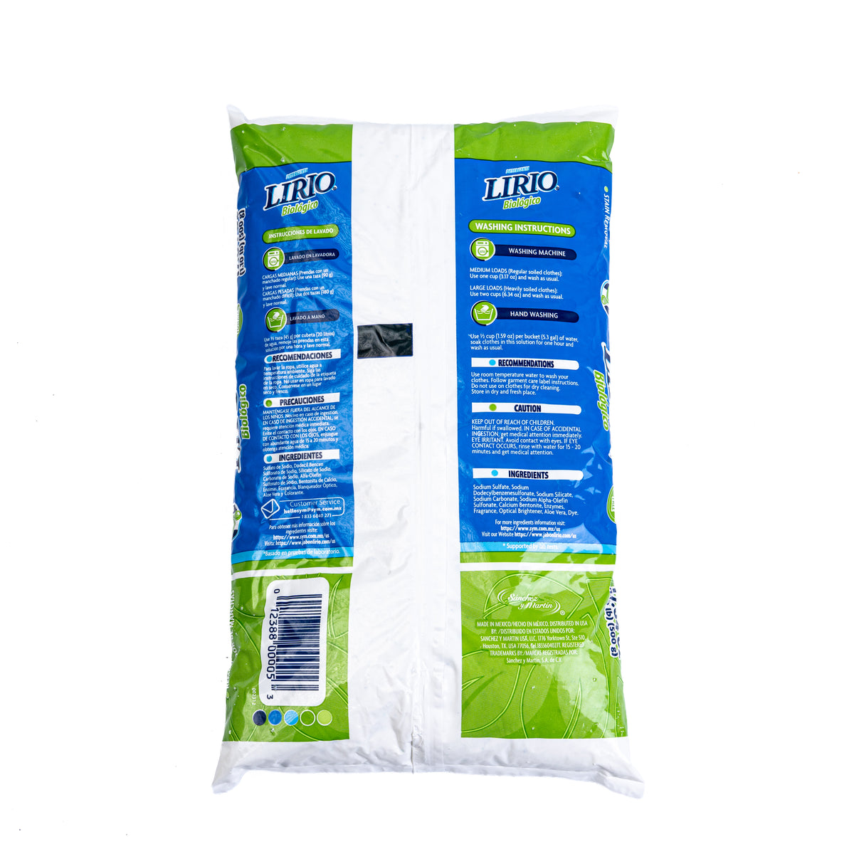 Lirio Laudry Biologico Detergent / Detergente Aloe Vera 20/500gr