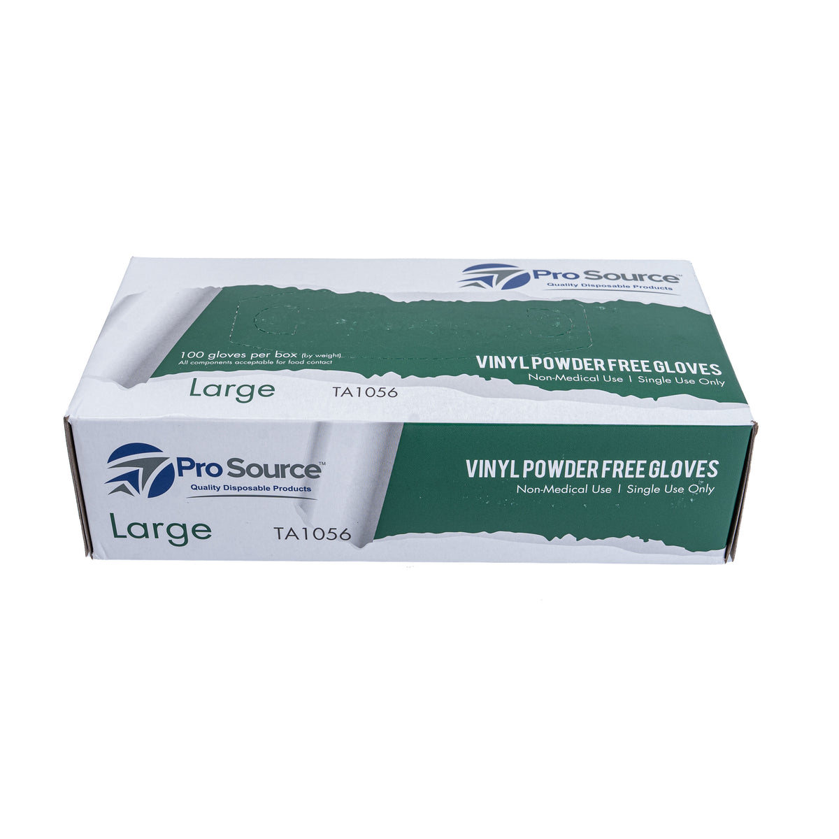 Pro Source White Vinyl Powder Free Gloves Large 10/100 CT