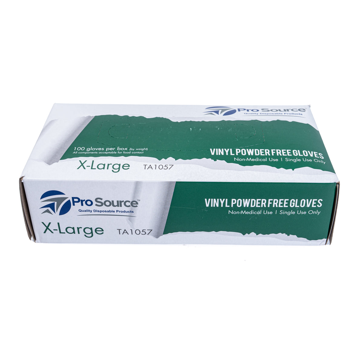 Pro Source White Vinyl Powder Free Gloves Extra Large 10/100 CT