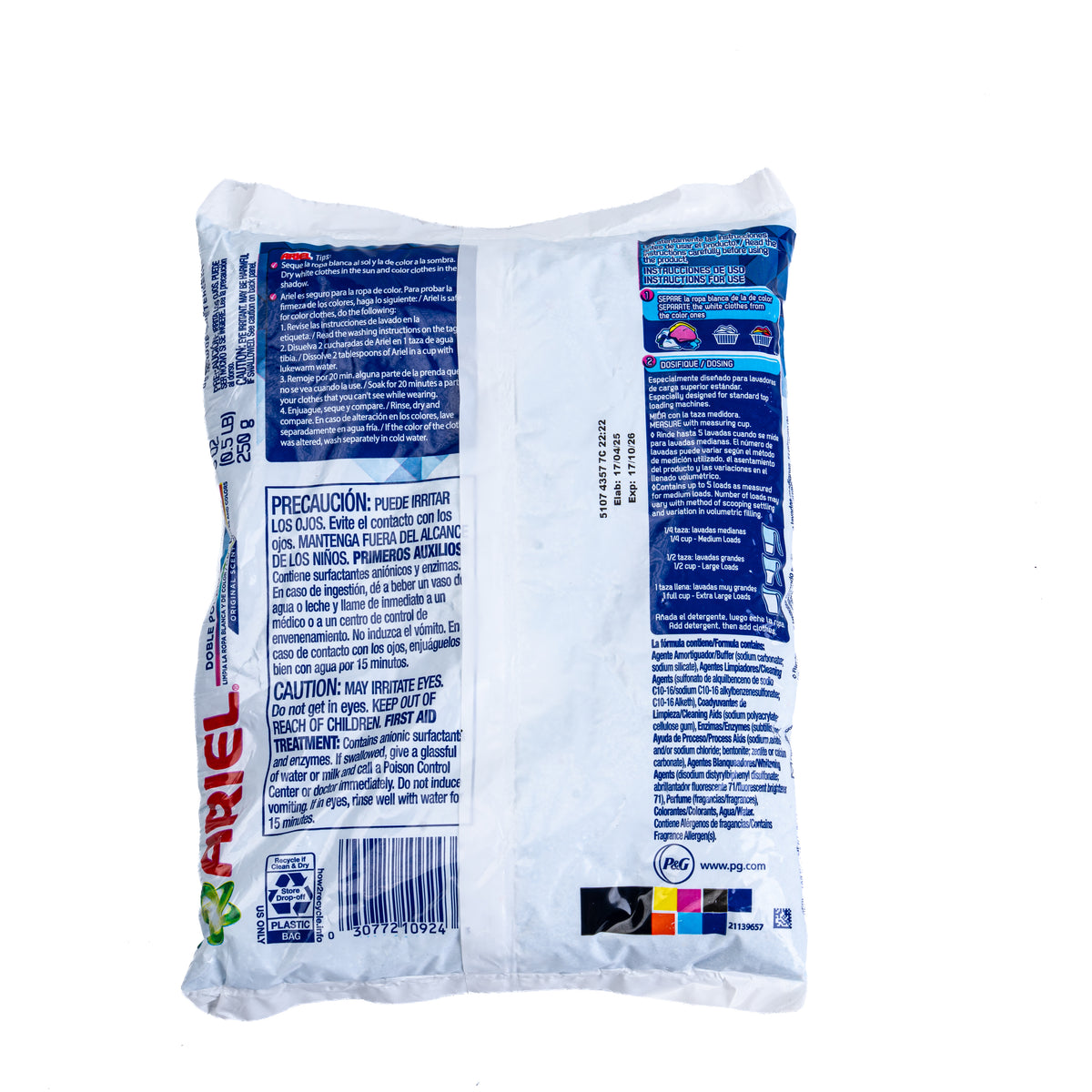 Ariel 2x Power Doble poder Original Scent 48/250g