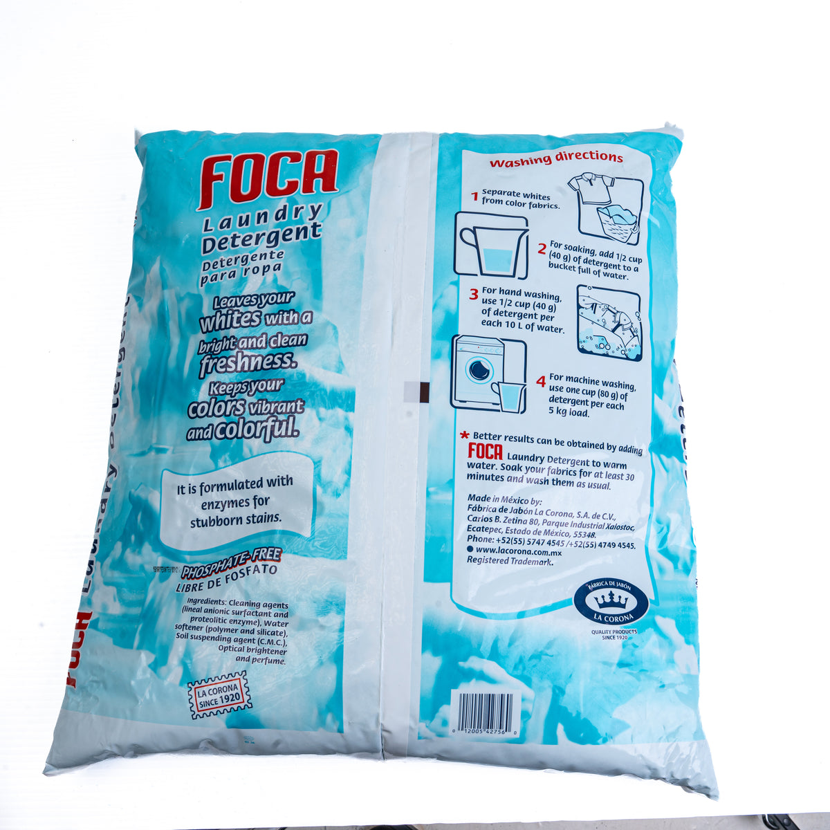 Foca Laundry Detergent / Detergente Ropa 4/5Kg