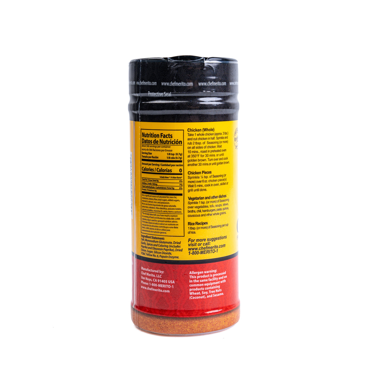 Chef Merito Chicken Red Pollo Rojo Sazonado 12/14OZ