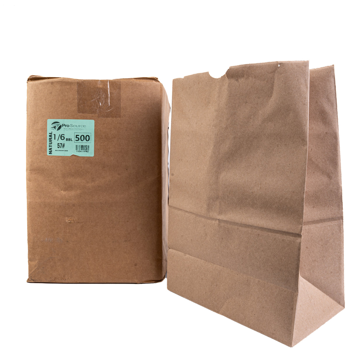 Pro Source 1/6LB 500ct Brown Paper Bag
