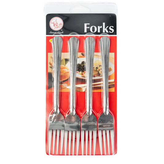 Smart Cook 4pc Dinner Forks Stainless Steel(Tenedores)