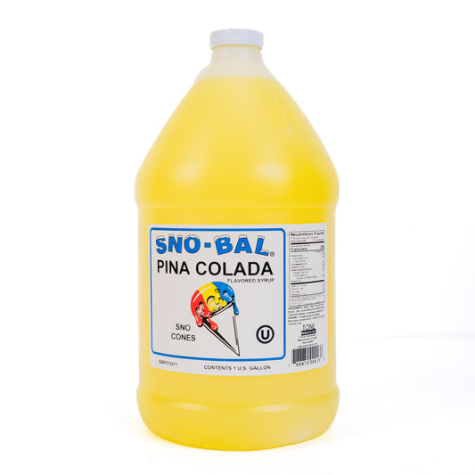Sno - Bal Pina Colada Flavored Syrup 1 Gal