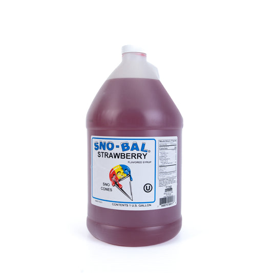 Sno - Bal Strawberry Flavored Syrup 1 Gal