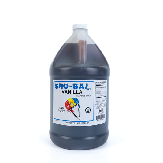 Sno - Bal Vanilla Flavored Syrup 1 Gal
