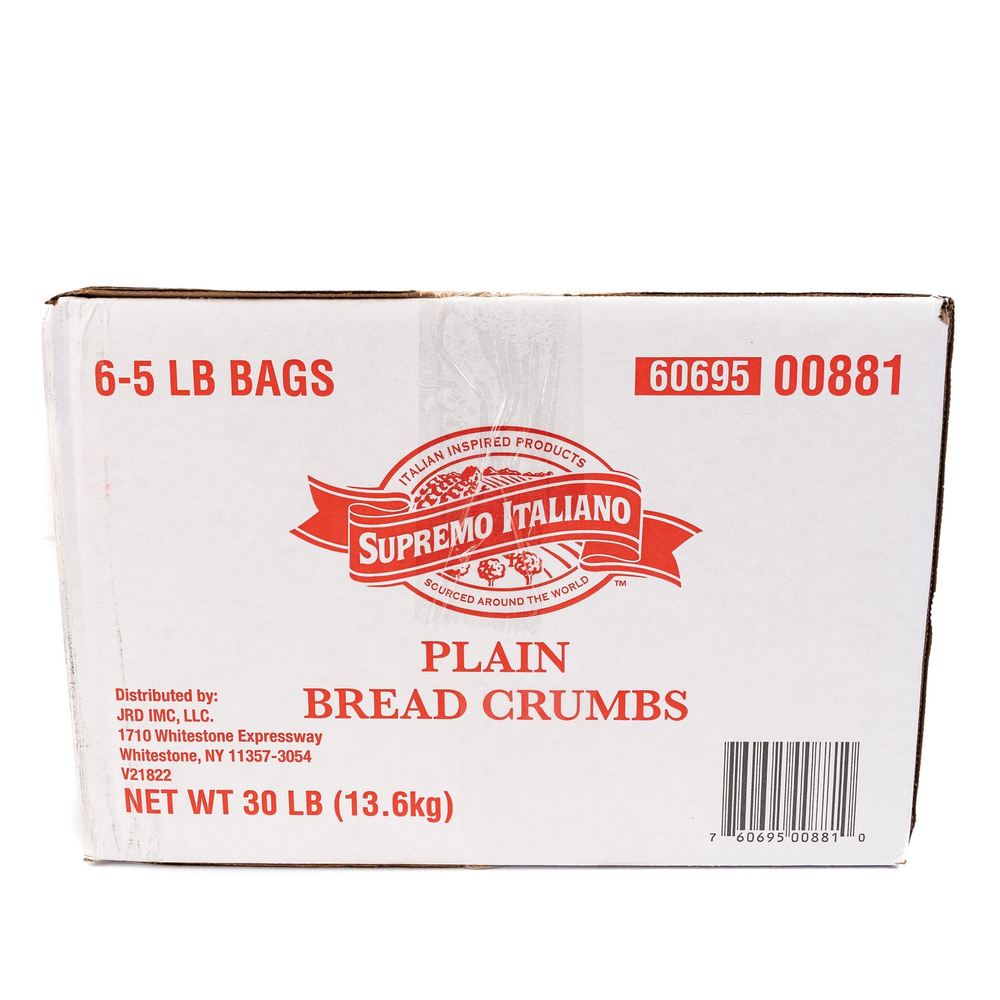 Supremo Italiano Plain Bread Crumbs 6/5LBS 3OLBS