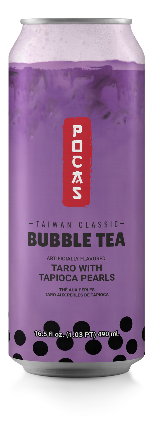 POCAS Bubble Tea Taro Tapioca Pearls 490ml