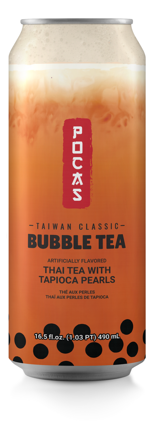 POCAS Bubble Tea Thai Tea Tapioca Pearls 490ml