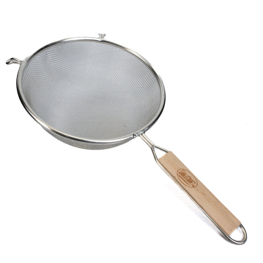 Tablecraft Products 8"  Medium Mesh Metal Strainer (Cedazo De Madera)