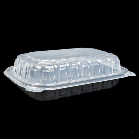 205 Black/Container De Plastico Vintage  9" x 6" x 3" 100 Case