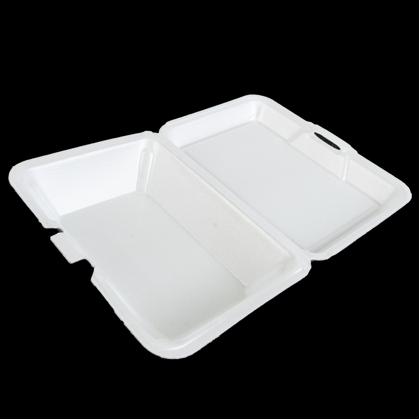 White Foam Take Out Container with Perforated Hinged Lid 205 (Ecopax)-200