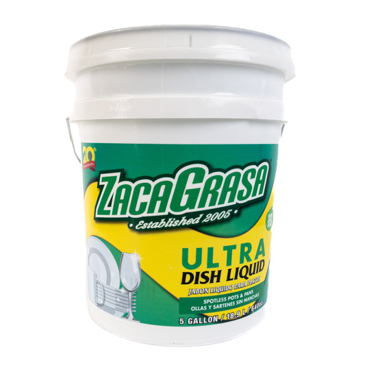 Zacagrasa Ultra Dish Liquid Jabon Para Trastes (5 Gallons /Cubeta)