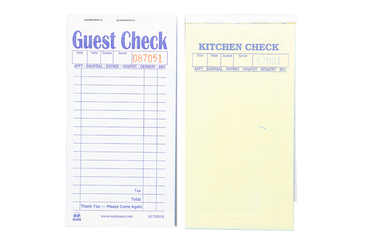 Guest Check Kitchen Check (50/50)