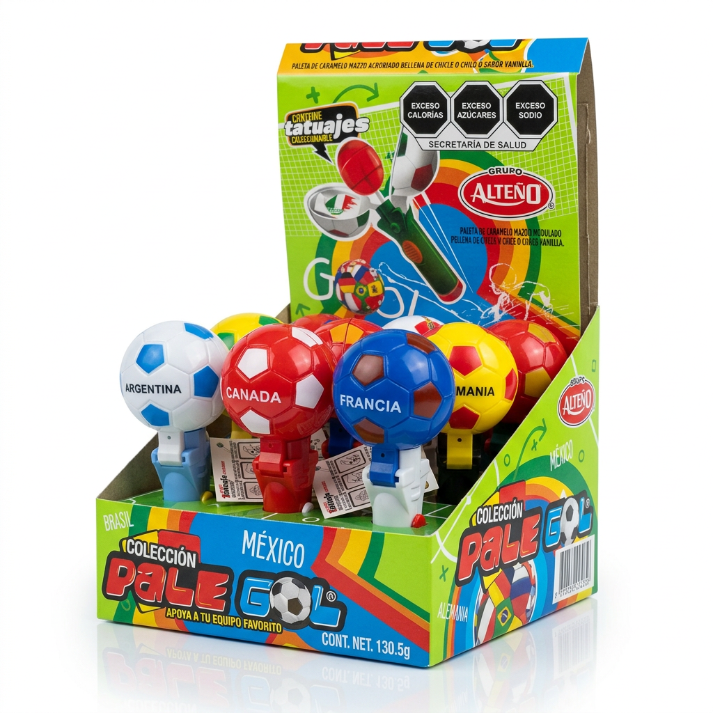 Alteno Coleccion Pale Gol Flavored Llolipops 4.6oz/ box